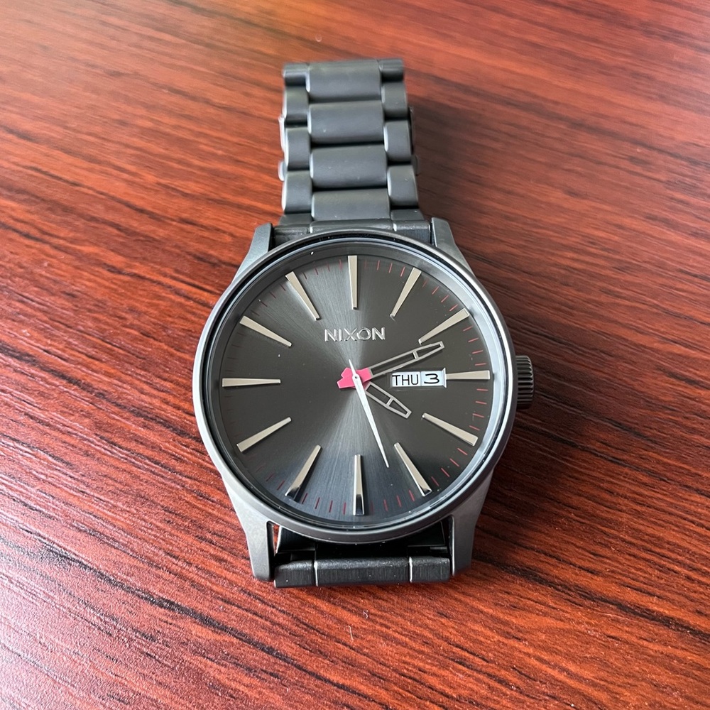 Nixon The Sentry SS Never Be Late - All Gunmetal